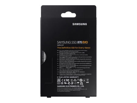 SAMSUNG 870 EVO 500GB SATA III 2.5inch SSD 560MB/s read 530MB/s write