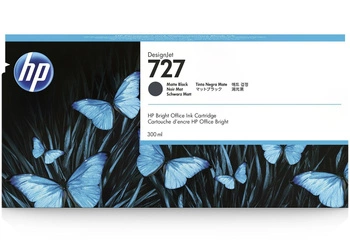 INK CARTRIDGE HP 727/300ML MATTE BLACK ONLY