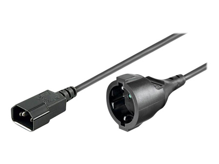 MANHATTAN Kabel Adapter Zasilania IEC320 C14 na Schuko F Gniazdo 1.5m