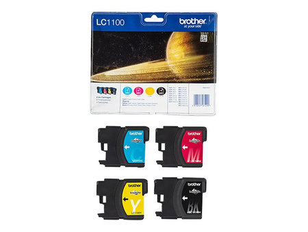 BROTHER LC1100VALBP Zestaw Brother LC1100 CMYK Blister Pack 450str MFC6490CW / DCP6690CW