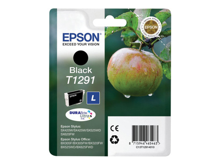 EPSON C13T12914012 Tusz Epson T1291 black Stylus SX425W/SX525WD/BX305F/BX320FW/BX625FWD