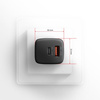ACU-PQ30 Ładowarka sieciowa, PD & QC 30W, QC3.0,4.0/AFC/FCP/PPS/Apple, Czarna
