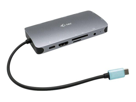 I-TEC USB-C Metal Nano Dock 1xHDMI 1xVGA 1xSD Cardreader 1xmicroSD Cardreader 1xGLAN 1xAudio/Mic 3xUSB 3.1 1xUSB-C Data 1xUSB-C PD