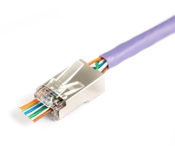 Wtyk RJ45 (8P8C) przelotowy DIGITUS kat.5e, ekranowany, AWG 26-24, opakowanie 100 szt.