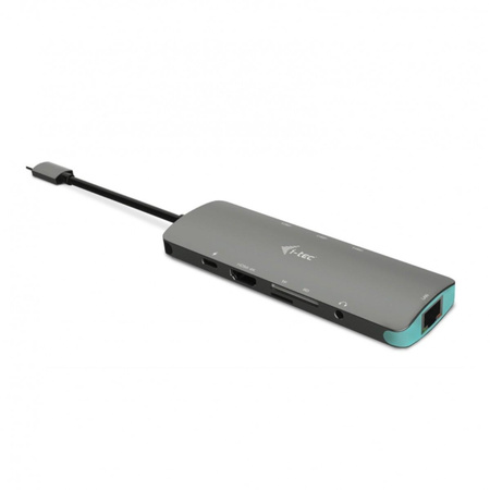 Stacja Dokująca USB-C Metal Nano  1x HDMI 4K Ultra HD 3840 x 2016 @ 30Hz 1x czytnik SD 1x czytnik micro SD 1x Ethernet GLAN RJ-45 port 1x