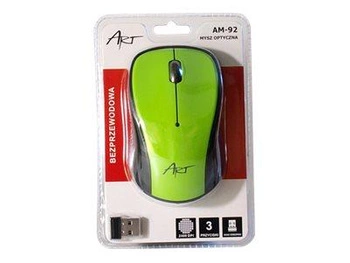ART MYART AM-92F ART MYSZ bezprzewodowo-optyczna USB AM-92F zielona