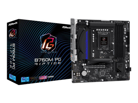 ASROCK B760M PG RIPTIDE mATX 4xDDR5 1xPCIe 4.0 x16 LAN 2.5Gb/s