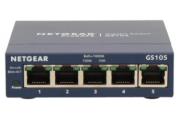 NETGEAR GS105GE Netgear ProSafe 5-Port Gigabit Desktop Switch Metal (GS105GE)