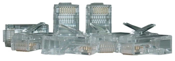 Wtyk RJ45 kat.6 UTP uniwersalny drut/linka 8P8C 100szt