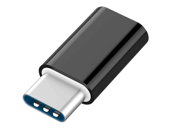 GEMBIRD A-USB2-CMmF-01 Gembird adapter micro USB(żeński) do USB-C(męski), czarny