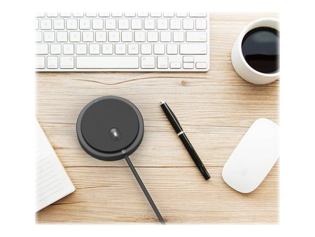 TECHLY Dookólny Mikrofon Konferencyjny 360 USB 2.0 z Wyciszeniem