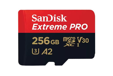 Karta Extreme Pro microSDXC 256GB 200/140 MB/s A2 U3 