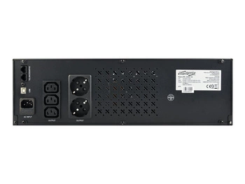 GEMBIRD UPS-RACK-1500 Gembird UPS Line-In 1500VA RACK 19 3.4U, 4xIEC 230V OUT,IEC14 IN,RJ11,USB, LCD