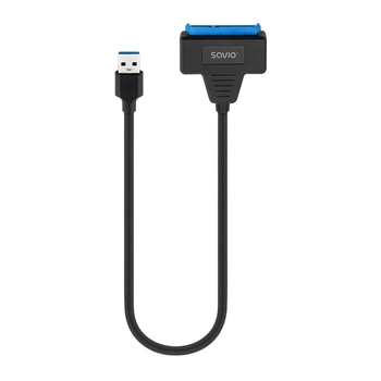 Adapter USB-A 3.1 Gen 1 (M) - SATA (F) do dysków SATA 2.5 cala , AK-68