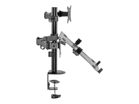 LOGILINK BP0175 Dual monitor mount 17-32inch monitors and 10-15.6inch notebooks/tablets
