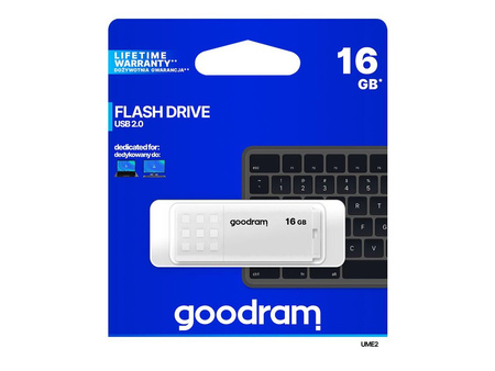 GOODRAM Pamięć USB UME2 16GB USB 2.0 Biała