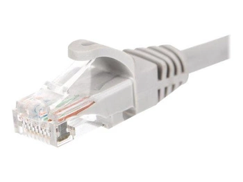 Patchcord RJ45, Netrack osłonka zalewana, kat. 6 UTP, 3m szary