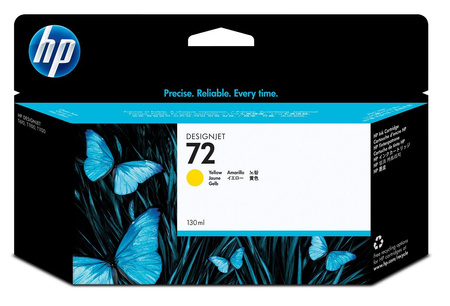 HP 72 YELLOW INK CARTRIDGE/130 ML WITH VIVERA INK