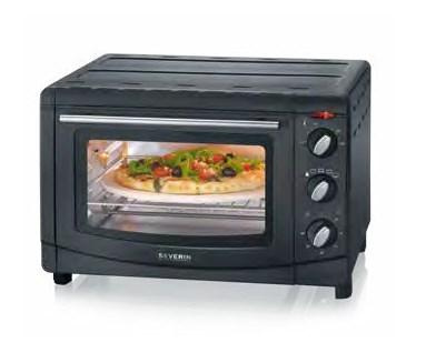 SEVERIN MINI PIEKARNIK, TERMOOBIEG, ZAKRES TEMP. 100°C-230°C, TIMER DO 60 MIN, RUSZT, BLACHA, TACKA, 20 L, MOC 1500W TO 2068