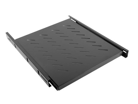 Półka do szaf 19'' 800mm 1U 465x550mm czarna 