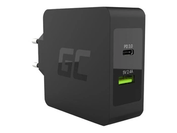 GREENCELL CHAR10 Ładowarka Green Cell USB-C 45W PD z przewodem USB-C i dodatkowym portem USB