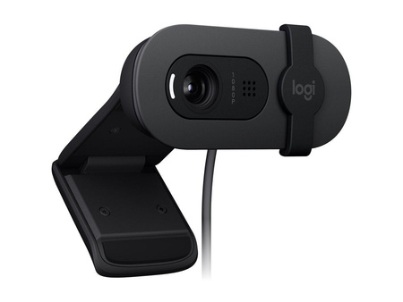 LOGITECH BRIO 100 Webcam colour 2 MP 1920 x 1080 720p 1080p audio wired USB