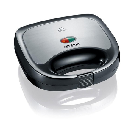 SEVERIN SANDWICH-TOSTER, STAL, PŁYTY Z POWŁOKĄ ANTYADHEZYJNĄ, ŁATWE CZYSZCZENIE, GUMOWE NÓŻKI, MOC 600W SA2969