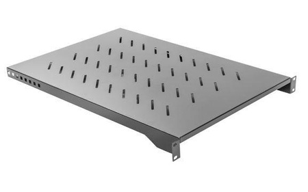 Półka do szaf 19 cali 1000mm 1U 483x750mm czarna 