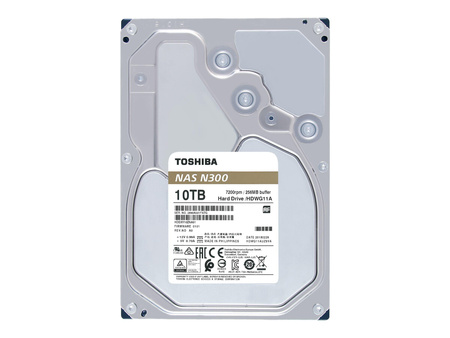 TOSHIBA HDWG11AEZSTA Dysk twardy Toshiba N300, 3.5, 10TB, SATA/600, 7200RPM, 256MB, BOX