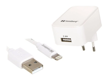 SANDBERG 441-03 SANDBERG Ładowarka AC EU Lightning 2.4A