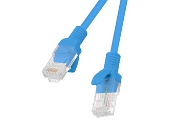 PATCHCORD KAT.6 UTP 0.5M NIEBIESKI FLUKE PASSED LANBERG 10-PACK