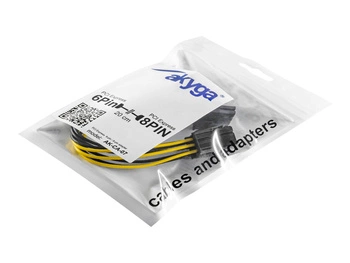 AKYGA Adapter z kablem AK-CA-07 PCI-E 6 pin m / PCI-E 8 pin f 20cm