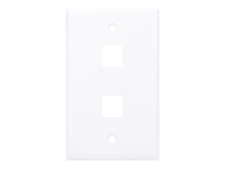 INTELLINET 2-Portowy panel na moduły Keystone do puszki (PN 517874) biały