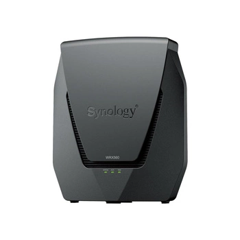 Synology Router WRX560, Wi-Fi 6, IEEE 802.11a/b/g/n/ac/ax, 1x 2.5GbE, 3x 1GbE, 1xUSB 3.2, Dual WAN, Dual-band Wi-Fi