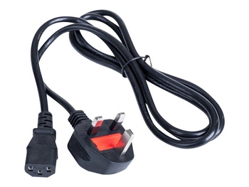 AKYGA Kabel zasilający AK-AG-01A brytyjski CCA BS 1363 Typ G / IEC C13 1.5 m UK