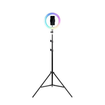 Tripod Havit ST7026 z pierścieniem świetlnym RGB (czarny)