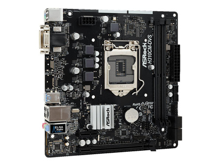 ASROCK H310CM-DVS ASRock H310CM-DVS , INTEL H310 Series, LGA1151, supports DDR4 2666, 4 x SATA3