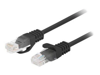 LANBERG Patchcord Cat.6 UTP 2m black 10-pack
