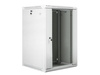 LANBERG WF01-6618-10S Lanberg szafa wisząca rack 19 18U 600x600mm szara (drzwi szklane)