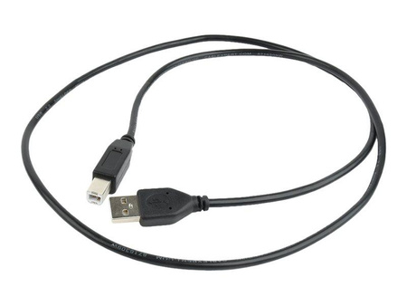 GEMBIRD CCP-USB2-AMBM-1M Gembird AM-BM kabel USB 2.0 1M czarny Niklowane końce (kabel drukarkowy )
