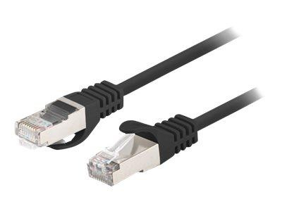 PATCHCORD KAT.6 FTP 0.25M CZARNY FLUKE PASSED LANBERG 10-PACK