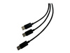 STEELPLAY Dual Play & Charge Cable for Controller 3m Black PS5