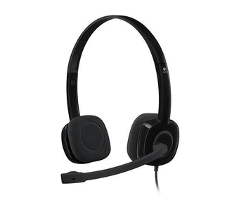 Słuchawki z mikrofonem Logitech H151 czarne