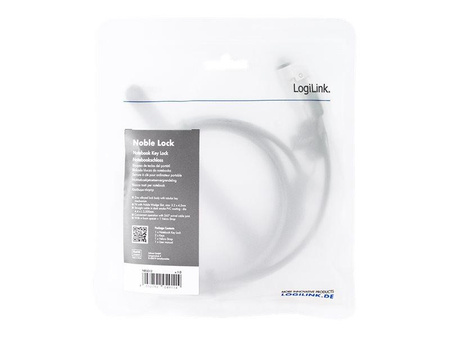 LOGILINK NBS012 Linka zabezpieczająca Noble Lock kluczyk 1.5m