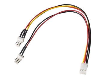 AKYGA Adapter z kablem AK-CA-52 3 pin f / 2x 3 pin m 2x 15cm