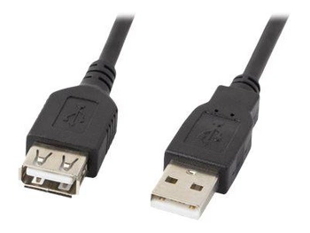 LANBERG CA-USBE-10CC-0050-BK Lanberg przedłużacz kabla USB 2.0 AM-AF 5m czarny