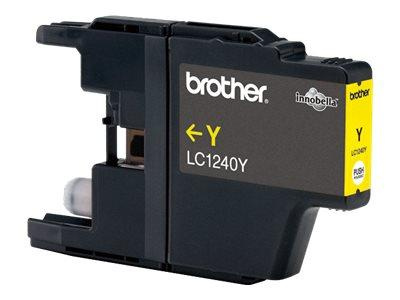 BROTHER LC1240Y Tusz Brother LC1240Y yellow 600str DCP-J525W / DCP-J725DW / MFC-J625DW
