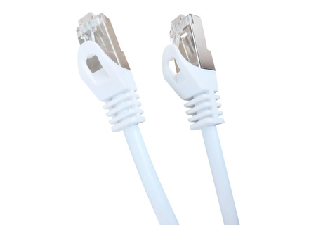 GEMBIRD PP6A-LSZHCU-W-1M patchcord RJ45 cat.6A SFTP LSZH 1m biały