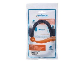 MANHATTAN 333382 Manhattan Kabel USB 2.0 A-B M/M 3m czarny