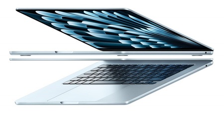 MacBook Air 15.3 cala: M4 10/10, 24GB, 512GB - Błękitny